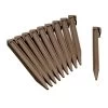 Ancres Pour Bordure De Jardin H.26.7 Cm X 10 - Taupe -Art de jardin pour la maison ancres pour bordure de jardin h195 cm x 10