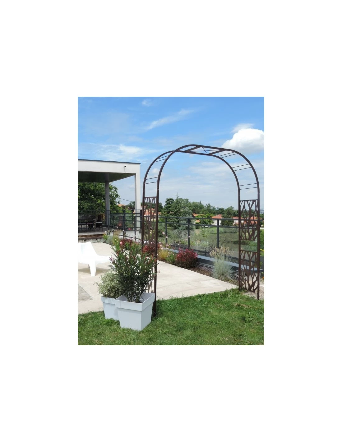 Arche "décor Végétal" Coloris Anthracite 5 Arche "décor Végétal" Coloris Anthracite – Image 3