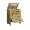 Bac à Compost 400L Jardipolys En Bois Traité -Art de jardin pour la maison bac a compost 400l jardipolys en bois traite