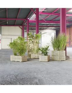 Bac Carré Küb En Bois Traité Autoclave - 60x60xH60 Cm -Art de jardin pour la maison bac carre kueb taille au choix en bois traite autoclave 3