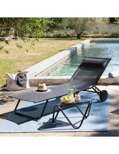 Lafuma Bain De Soleil Miami Batyline Duo Obsidian -Art de jardin pour la maison bain de soleil miami batyline duo obsidian 3