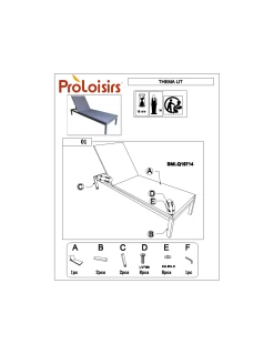 Bain De Soleil Thema Avec Roues En Aluminium 5 Positions - Blanc / Argent -Art de jardin pour la maison bain de soleil thema avec roues en aluminium 5 positions 1