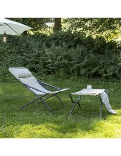Lafuma Transat Chilienne Transabed Batyline Iso Seigle -Art de jardin pour la maison bain de soleil transabed batyline iso seigle 2