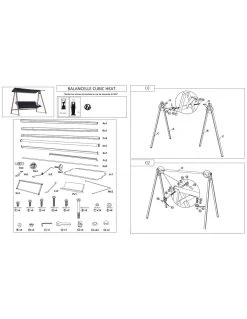 Balancelle De Jardin Cubic 3 Places En Aluminium -Art de jardin pour la maison balancelle de jardin cubic 3 places en aluminium 1