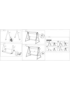 Balancelle De Jardin Cubic 3 Places En Aluminium -Art de jardin pour la maison balancelle de jardin cubic 3 places en aluminium 4