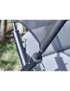 Balancelle De Jardin Kerada 2/3 Places - Acier Grey/Noir -Art de jardin pour la maison balancelle de jardin kerada 3 places acier greynoir 2