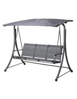 Balancelle De Jardin LAKO 3 Places - Polyester Et Acier
