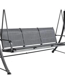 Balancelle De Jardin LAKO 3 Places - Polyester Et Acier -Art de jardin pour la maison balancelle de jardin lako 3 places polyester et acier 3