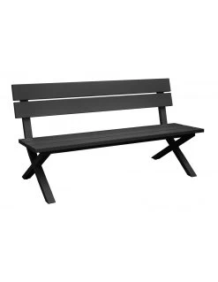 Banc De Jardin CROSSWAY - Aluminium - Graphite
