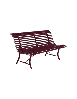 Banc De Jardin Louisiane L.150 Cm - Métal - Cerise Noire