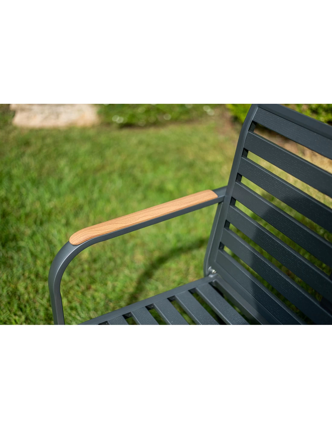 Banc De Jardin Marta 3 Places - Aluminium Anthracite 9 Banc De Jardin Marta 3 Places - Aluminium Anthracite – Image 7