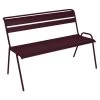 Banc De Jardin Monceau 2/3 Places En Métal Empilable - Cerise Noire