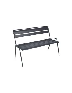 Banc De Jardin Monceau 2/3 Places En Métal Empilable - Bleu Acapulco