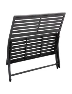 Banc De Jardin Olbia 3 Places Pliant Gris - L.122 X P.53 X H.88 Cm -Art de jardin pour la maison banc de jardin olbia 3 places pliant gris l122 x p53 x h88 cm 2