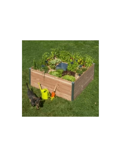 Carré Potager Keyhole 120 X 115 X 48 Cm -Art de jardin pour la maison carre potager keyhole 120 x 115 x 48 cm 2