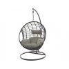 Fauteuil œuf Suspendu LONDON - Acier époxy Et Résine Tressée -Art de jardin pour la maison chaise loveuse suspendue london
