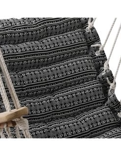 Chaise Suspendue Jinja - Bois Franc Chinois Et Polycoton -Art de jardin pour la maison chaise suspendue jinja bois franc chinois et polycoton 3