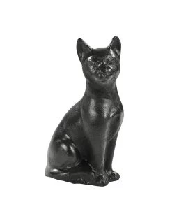 Chat Tabby H.32 Cm Noir