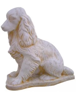 Chien Cocker H.48 Cm Patiné Vieilli