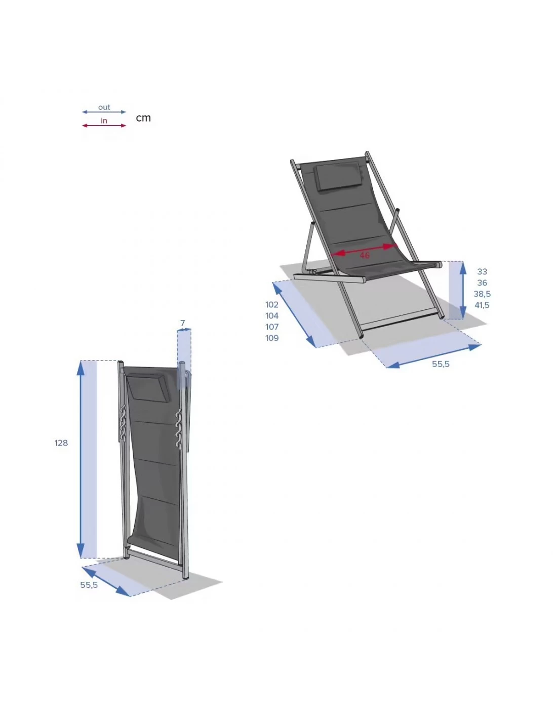 Chilienne De Jardin Honolulu - 4 Positions - Bordeaux 9 Chilienne De Jardin Honolulu - 4 Positions - Bordeaux – Image 7
