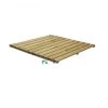 Dalle En Bois 100 X 100 X 3.6 Cm -Art de jardin pour la maison dalle en bois 100 x 100 x 36 cm
