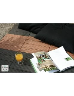 Dalle En Bois Composite 50x50 Cm Anthracite -Art de jardin pour la maison dalle en bois composite 50x50 cm anthracite 1