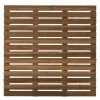 Dalle En Bois Teintée Marron 100x100 Cm -Art de jardin pour la maison dalle en bois teintee marron 100x100 cm