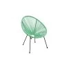 Fauteuil De Terrasse Rio Avec Cordage Plastique - Grey / Amande -Art de jardin pour la maison fauteuil de terrasse rio avec cordage plastique