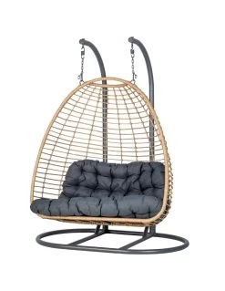 Art de jardin pour la maison -Art de jardin pour la maison fauteuil oeuf suspendu ajar ardoise 2 places 1