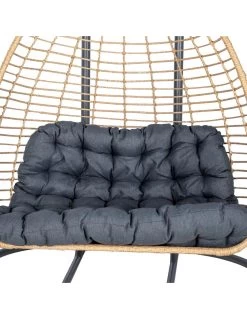 Fauteuil œuf Suspendu AJAR Ardoise 2 Places -Art de jardin pour la maison fauteuil oeuf suspendu ajar ardoise 2 places 2