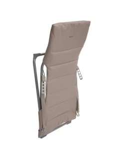 Fauteuil Relax De Jardin MILOS - Assise Matelassée - Taupe -Art de jardin pour la maison fauteuil relax de jardin milos assise matelassee taupe 3