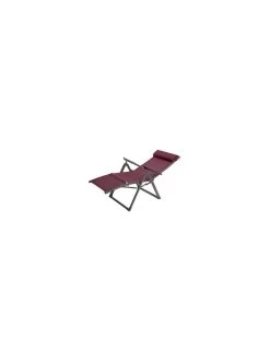 Fauteuil Relax Decima - Inclinable 8 Positions - Graphite / Bordeaux -Art de jardin pour la maison fauteuil relax decima inclinable 8 positions graphite bordeaux 2