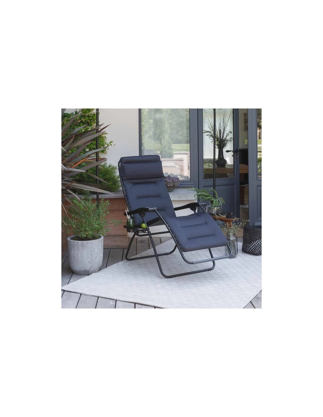 Lafuma Fauteuil Relax RSX Clip Air Comfort Acier 4 Lafuma Fauteuil Relax RSX Clip Air Comfort Acier – Image 2