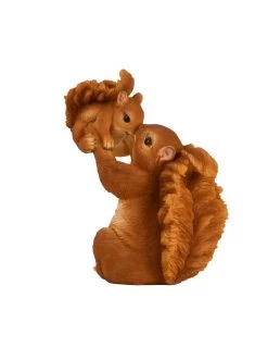 ESSCHERT DESIGN Figurine Ecureuil Avec Son Petit -Art de jardin pour la maison figurine ecureuil avec son petit 1 5