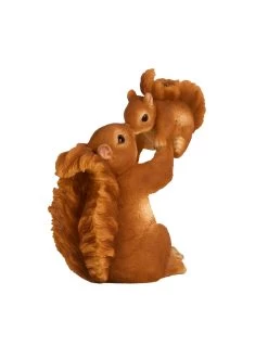 ESSCHERT DESIGN Figurine Ecureuil Avec Son Petit -Art de jardin pour la maison figurine ecureuil avec son petit 1 7