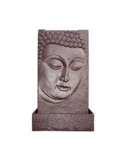 Fontaine Butsu Wengue En Résine Cirée