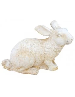 Gros Lapin H.37 Cm Patiné Vieilli