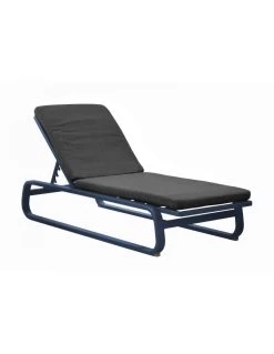 Lit De Soleil Antonino - Aluminium - Bleu/Gris