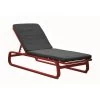 Lit De Soleil Antonino - Aluminium - Rouge/Gris