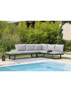 Lounge/Lit Modulo En Aluminium Graphite -Art de jardin pour la maison lit lounge modulo en aluminium graphite proloisirs 10
