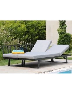 Lounge/Lit Modulo En Aluminium Graphite -Art de jardin pour la maison lit lounge modulo en aluminium graphite proloisirs 11