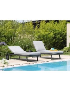 Lounge/Lit Modulo En Aluminium Graphite -Art de jardin pour la maison lit lounge modulo en aluminium graphite proloisirs 2