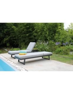 Lounge/Lit Modulo En Aluminium Graphite -Art de jardin pour la maison lit lounge modulo en aluminium graphite proloisirs 3