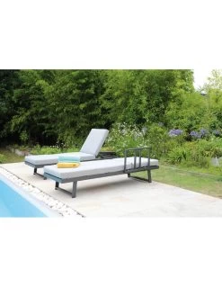 Lounge/Lit Modulo En Aluminium Graphite -Art de jardin pour la maison lit lounge modulo en aluminium graphite proloisirs 4