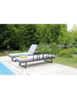 Lounge/Lit Modulo En Aluminium Graphite -Art de jardin pour la maison lit lounge modulo en aluminium graphite proloisirs 5