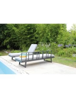 Lounge/Lit Modulo En Aluminium Graphite -Art de jardin pour la maison lit lounge modulo en aluminium graphite proloisirs 6