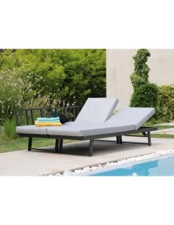 Lounge/Lit Modulo En Aluminium Graphite -Art de jardin pour la maison lit lounge modulo en aluminium graphite proloisirs 8