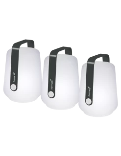 Lot De 3 Lampes D'extérieur Balad H.12cm Christian LOHNER By Fermob - Carbone