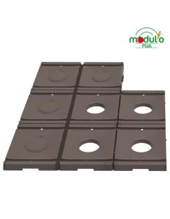 Lot De 6 Modul'o Plak+6 Bouchons - Paillage Rigide Et Durable -Art de jardin pour la maison lot de 6 modul oplak6 bouchons paillage rigide et durable 2