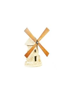 Moulin à Vent Au Choix Avec Roue Patiné Vieilli